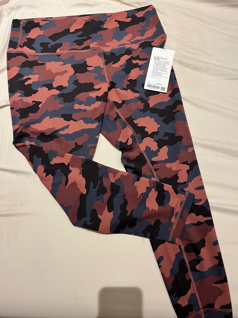 Red and black camo sale leggings