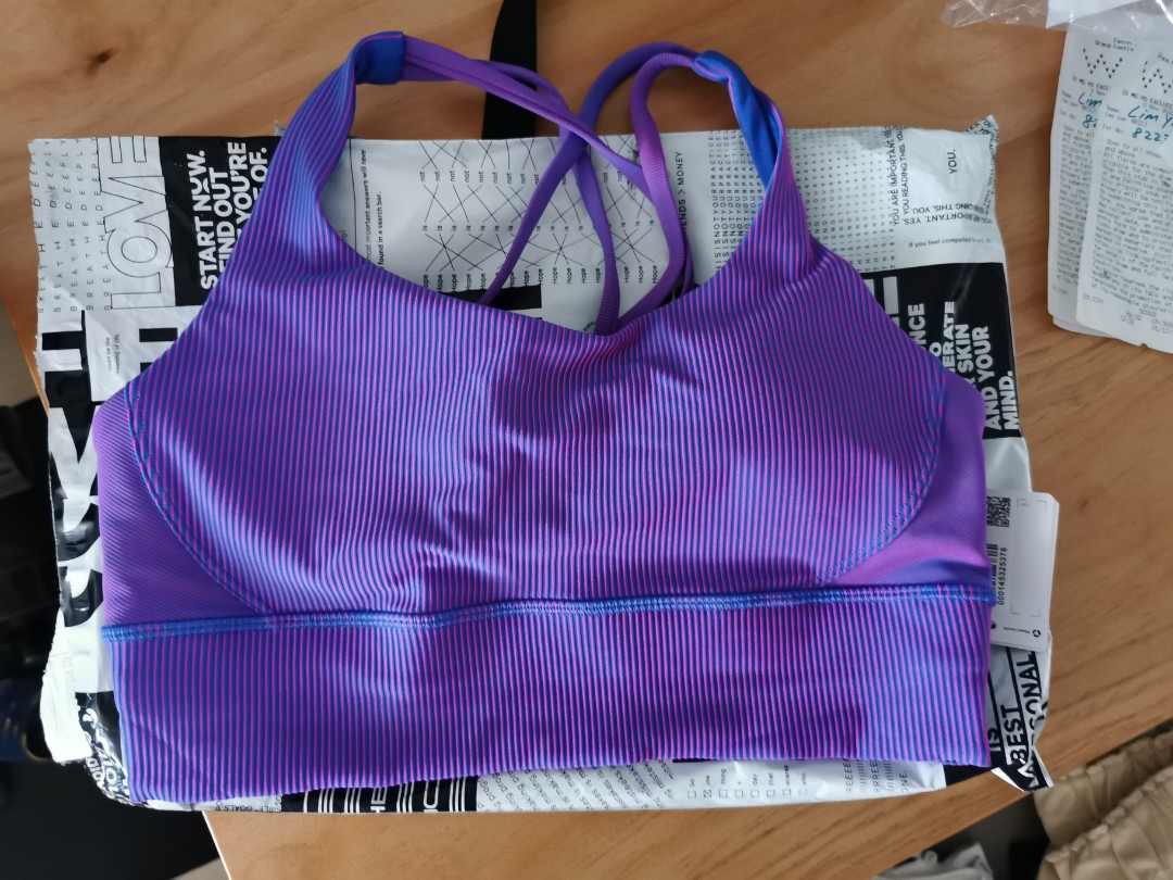 lululemon Energy Longline Ribbed Bra Luxtreme *Medium Support, B–D