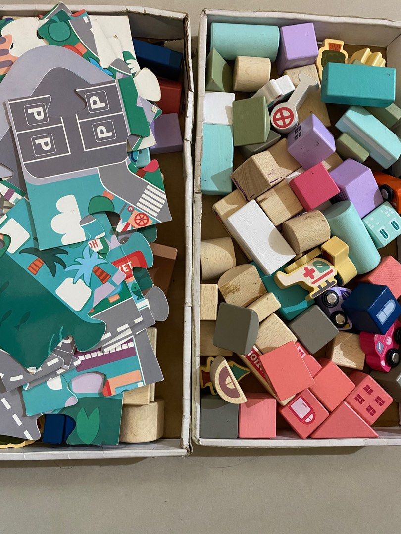 Magic Color City Building Blocks