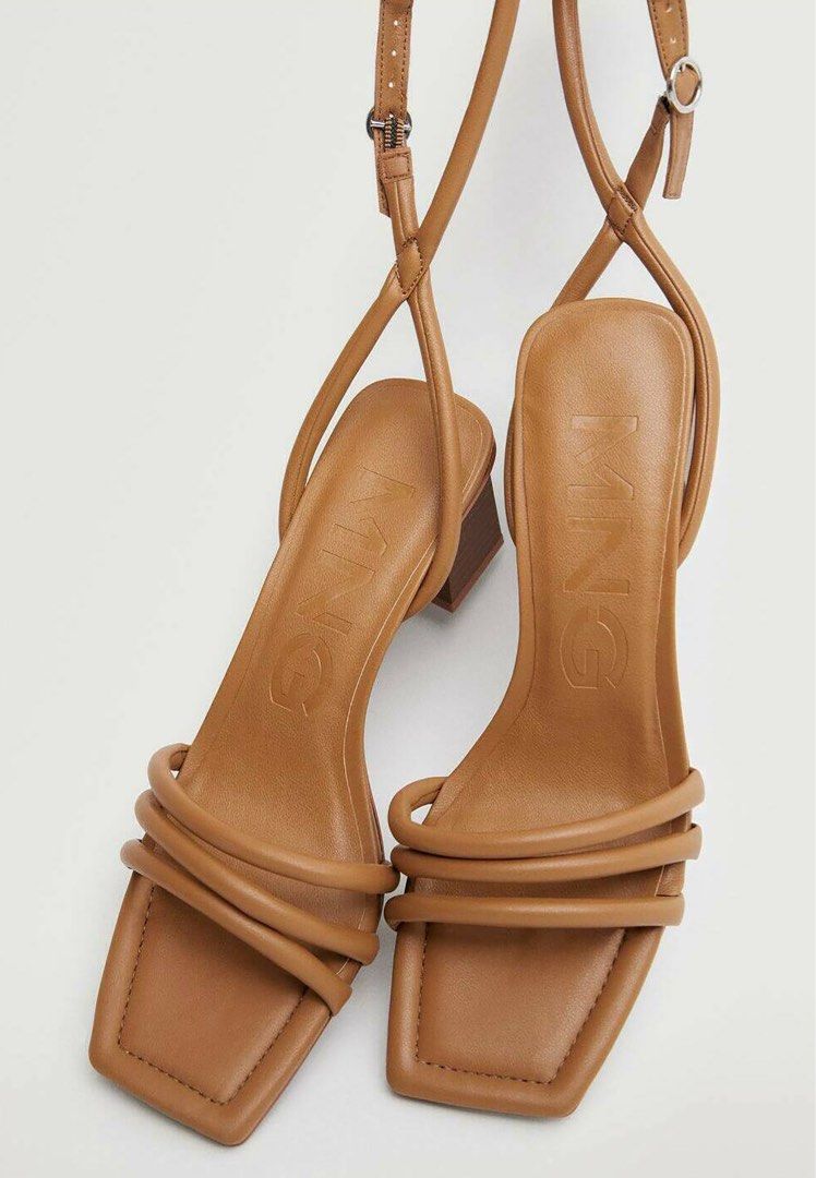 Mango tan sandals online