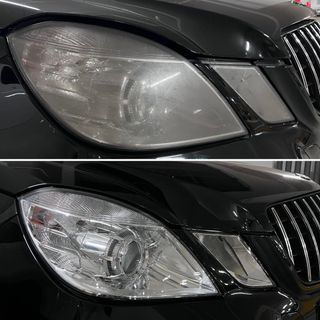 Mercedes Benz A180 A200 C180 C200 E200 AMG W212 Headlight Restoration Polish