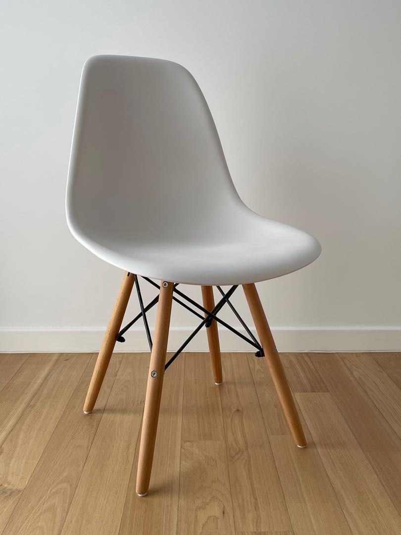 REDUCED price to clear Minimalist Nordic White Chair Furniture Home Living Furniture Chairs on Carousell