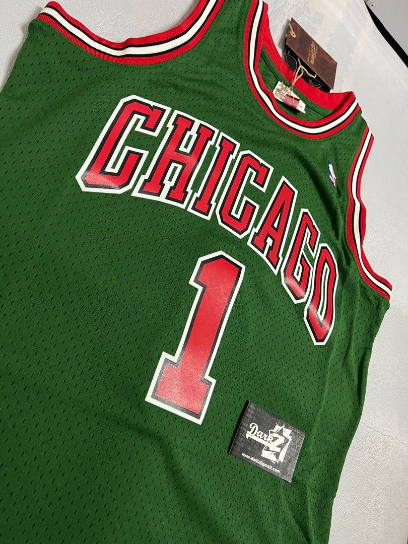 M&N Swingman jersey D.Rose#1 Chicago bulls 'Green