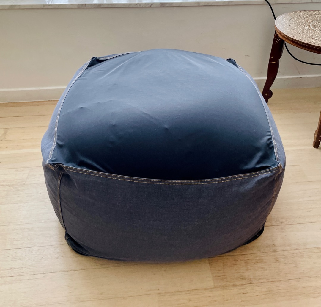 Muji Bean Bag with Denim Cover, Furniture & Home Living, Furniture