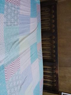 Narra bed frame (queen) with King size mattress