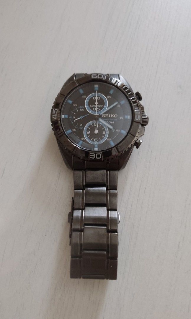 Brand New Seiko Chronograph 7T92-0PW0, Men's Fashion, Watches