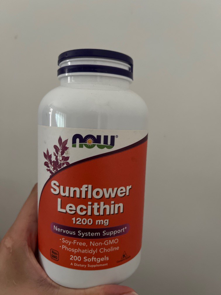 NOW Sunflower Lecithin 1200mg, Health & Nutrition, Health Supplements, Vitamins & Supplements on