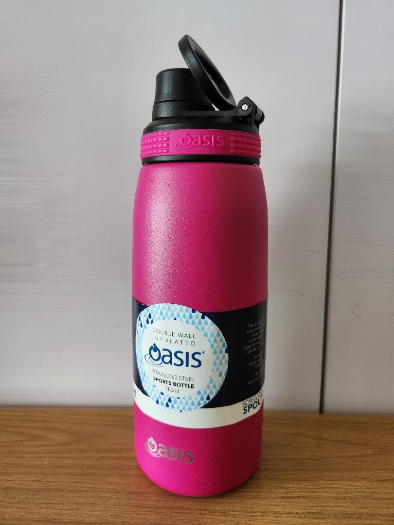 Oasis Stainless Steel Sports Water Bottle, Furniture & Home Living