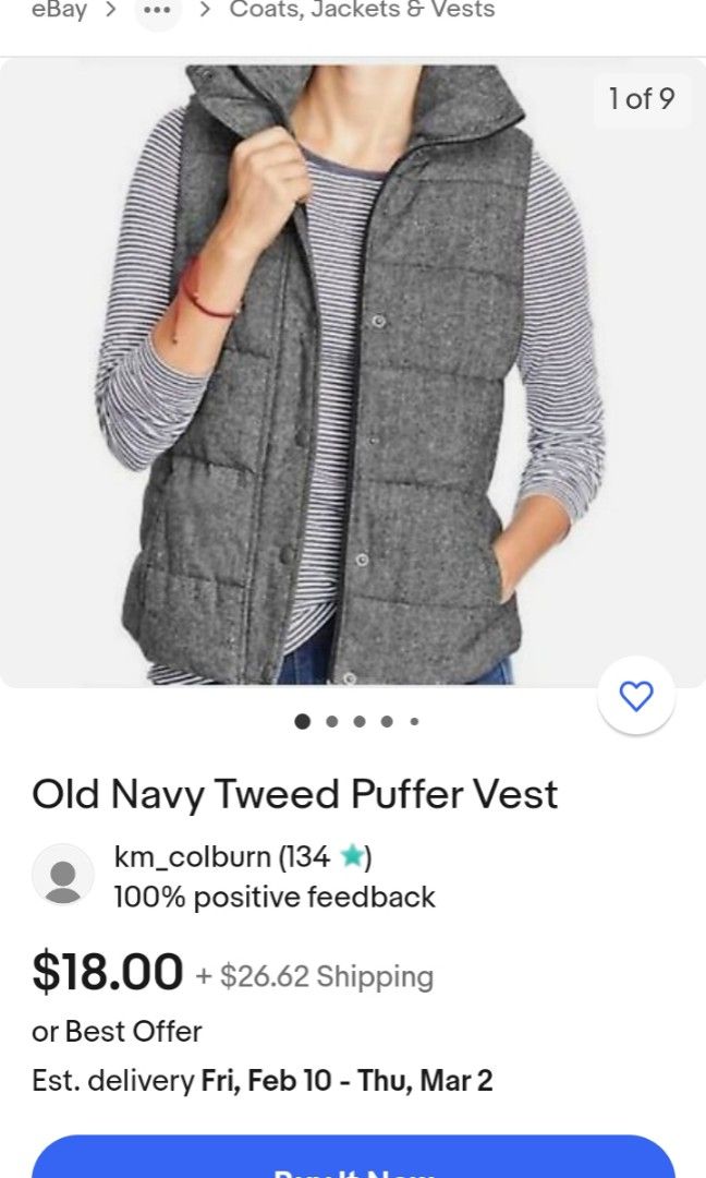 Old navy outlet gray vest