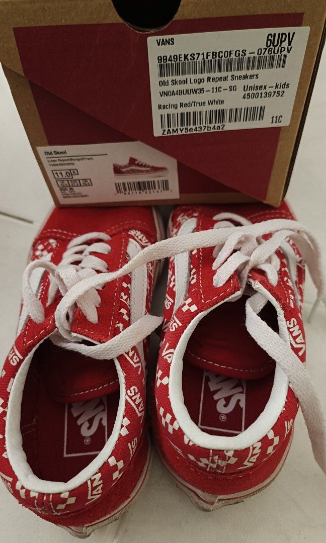 Old skool Red Vans kid