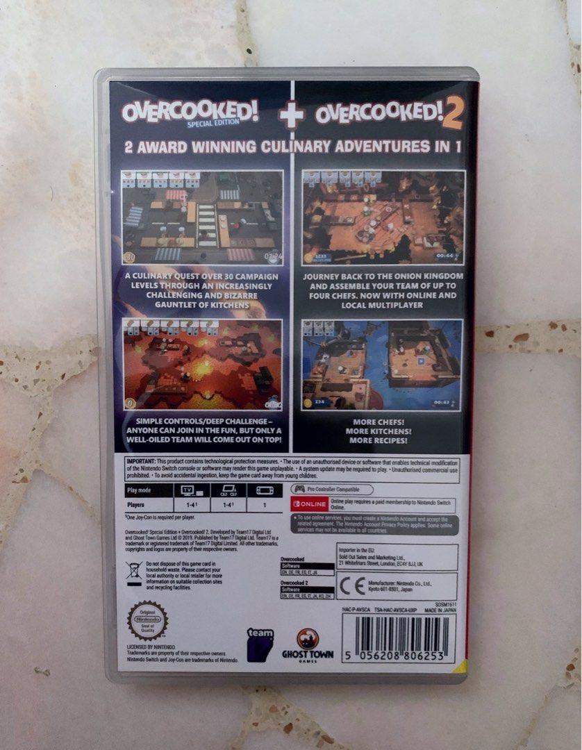 Overcooked! Special Edition + Overcooked 2, Video Gaming, Video Games ...
