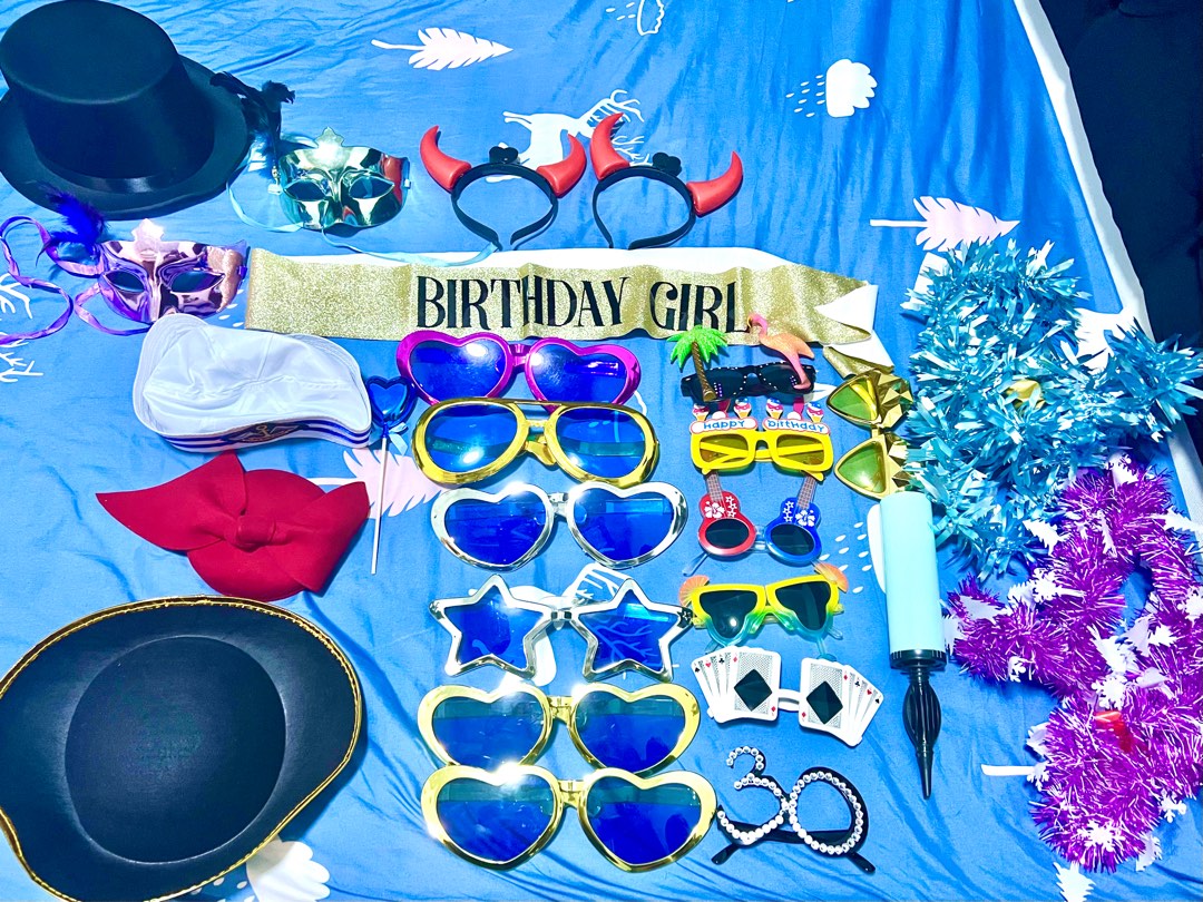 Party Props Party Event Wedding Birthday GLITTER Photo Booth Props