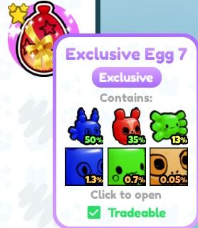 PET SIMULATOR X EXCLUSIVE EGG 7, Video Gaming, Gaming Accessories, In ...