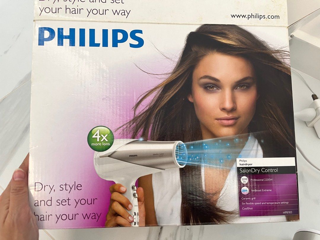 Philips Ionic Hair Dryer Salon model, Beauty & Personal Care, Hair on
