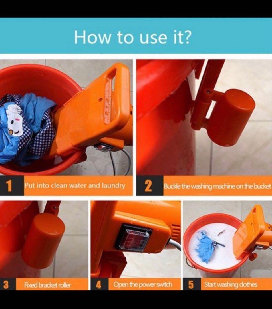 Portable mini washer, TV & Home Appliances, Washing Machines and Dryers