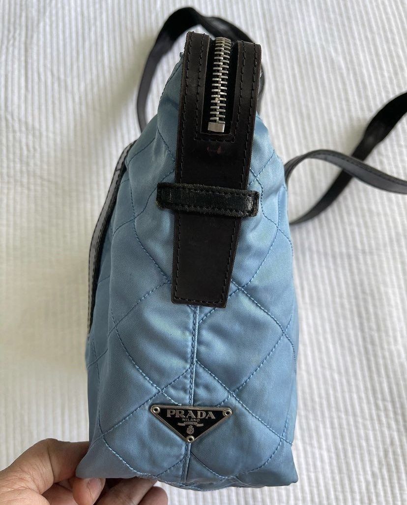 Prada Quilted Nylon shoulder bag, Luxury, Bags & Wallets on Carousell