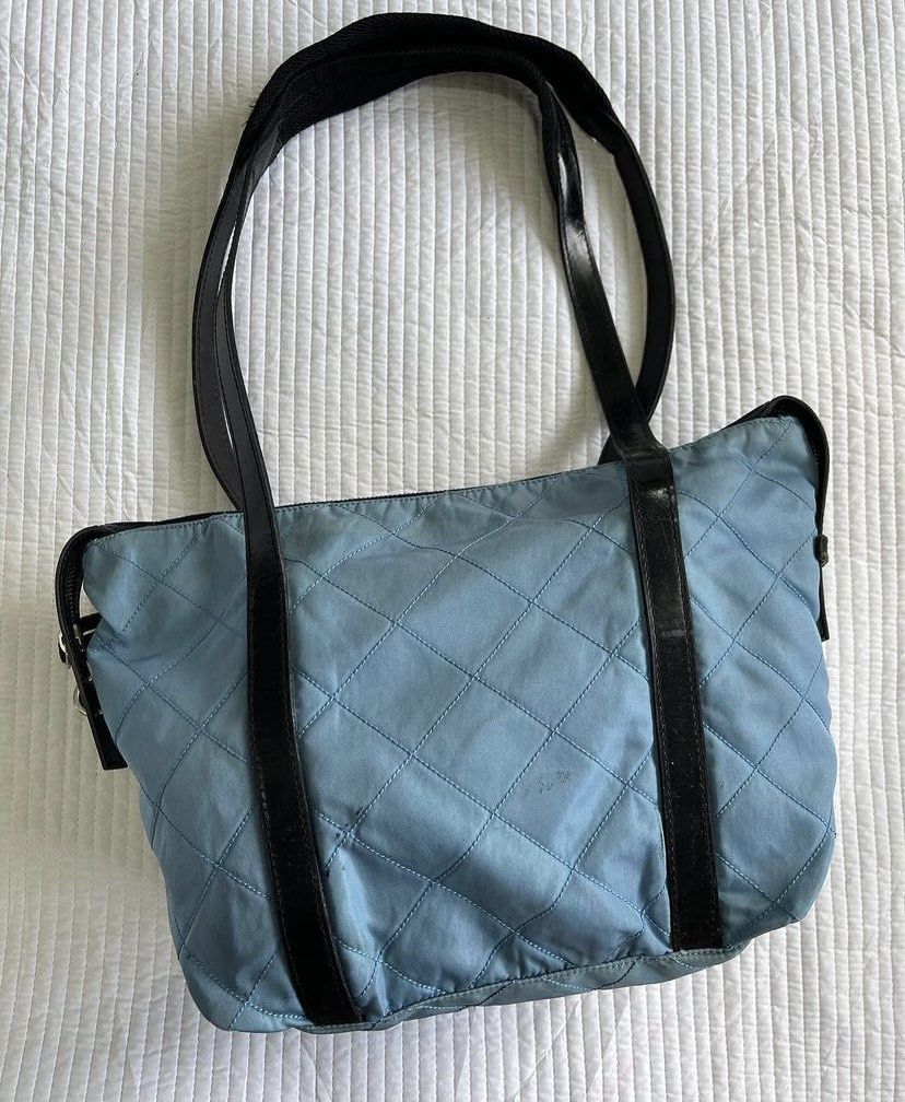 Prada Quilted Nylon shoulder bag, Luxury, Bags & Wallets on Carousell