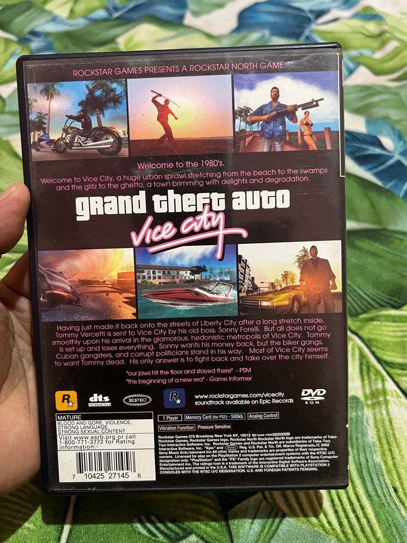 PS2 GTA VICE CITY, Video Gaming, Video Games, PlayStation on Carousell