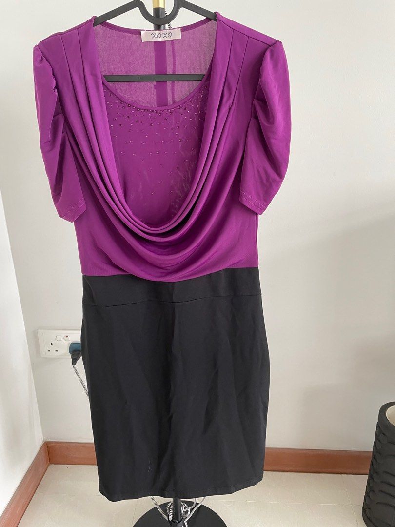 Purple dress top online
