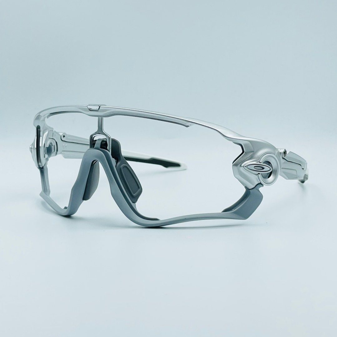 Rare Oakley Jawbreaker Custom Silver Matte Fog frame only