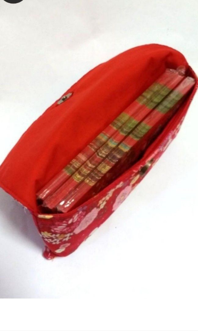 Red floral new arrivals clutch