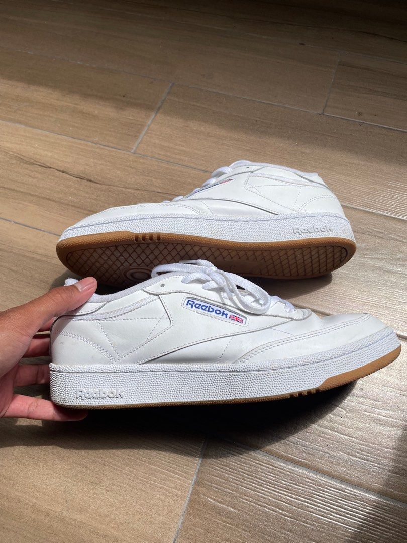 Reebok Men s Club C85 Sneakers Gum Sole Men s Fashion Footwear