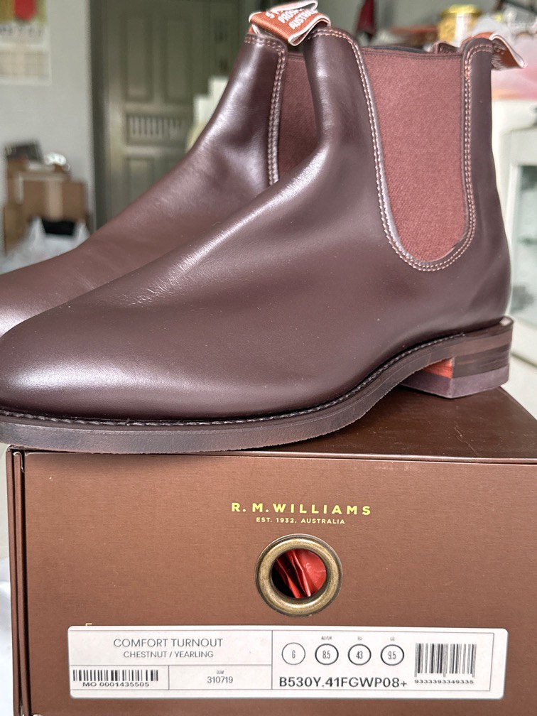 Chestnut Comfort Turnout Boots, R.M.Williams Chelsea Boots