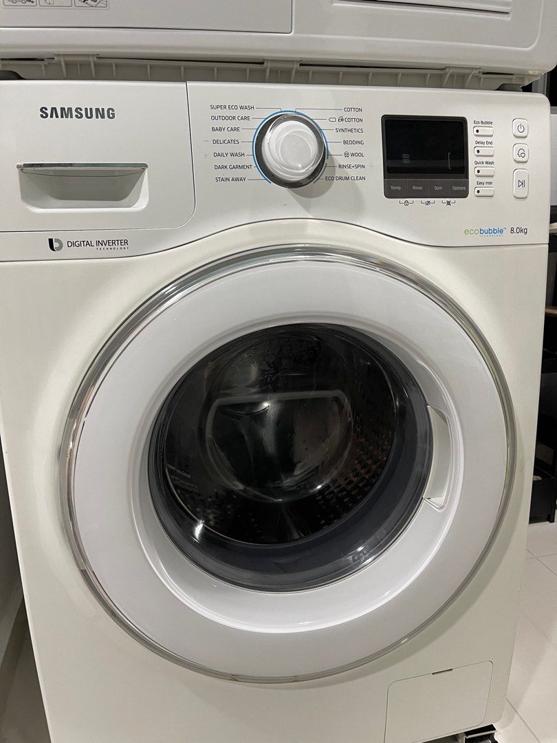 Samsung 8kg front load washer, TV & Home Appliances, Washing Machines