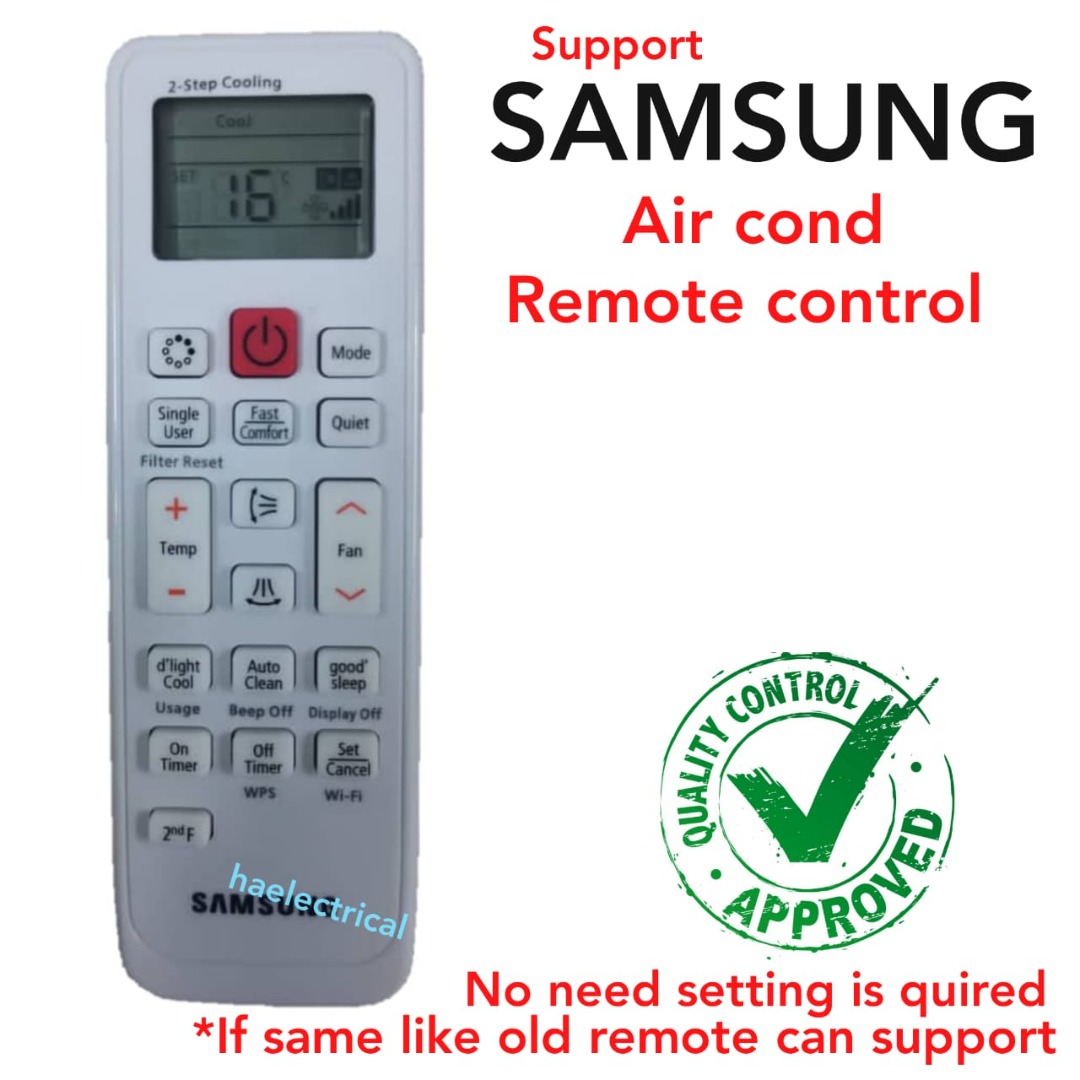 Samsung Air Cond Remote Control 1HP2.5HP, TV & Home Appliances, Air