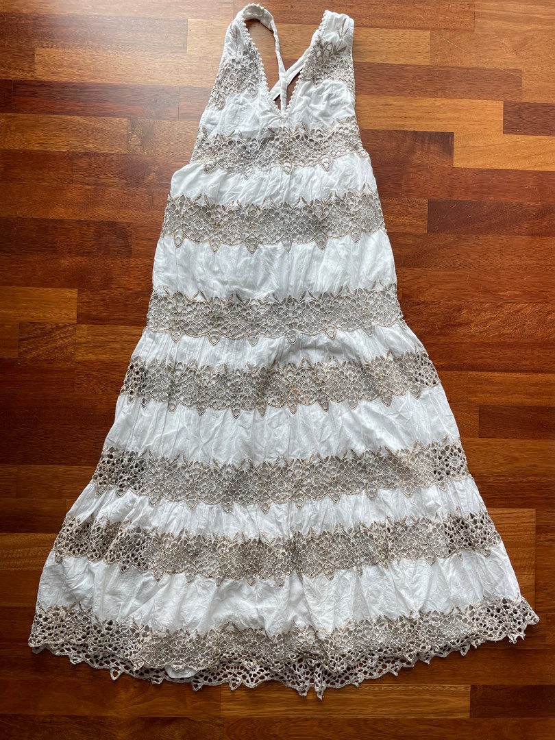 Saylor NYC Crochet Maxi Dress, Women's Fashion, Dresses & Sets, Dresses on Carousell