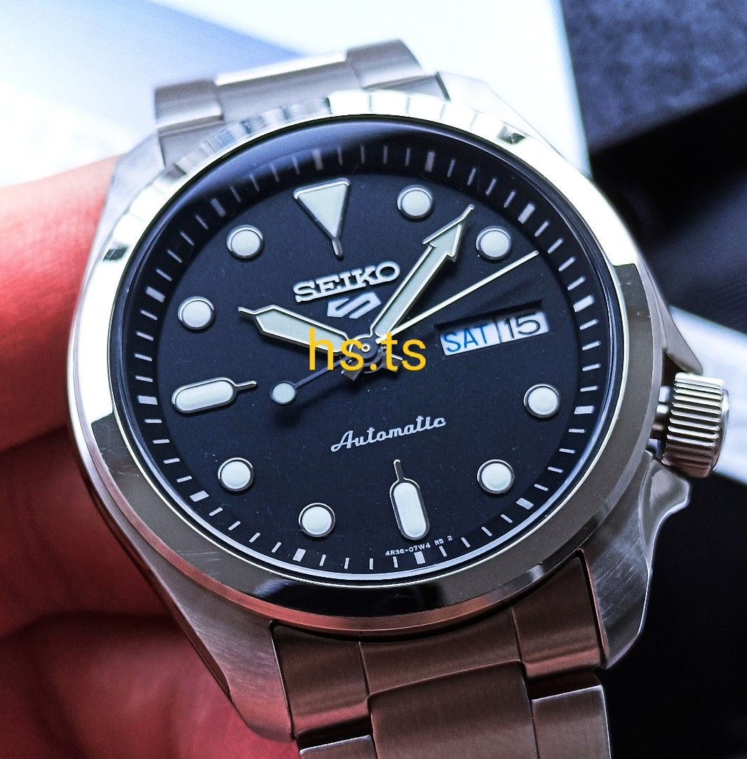 Seiko 5 Black Bay 5KX Automatic Sports Watch SRPE55K1, Men's Fashion,  Watches & Accessories, Watches on Carousell