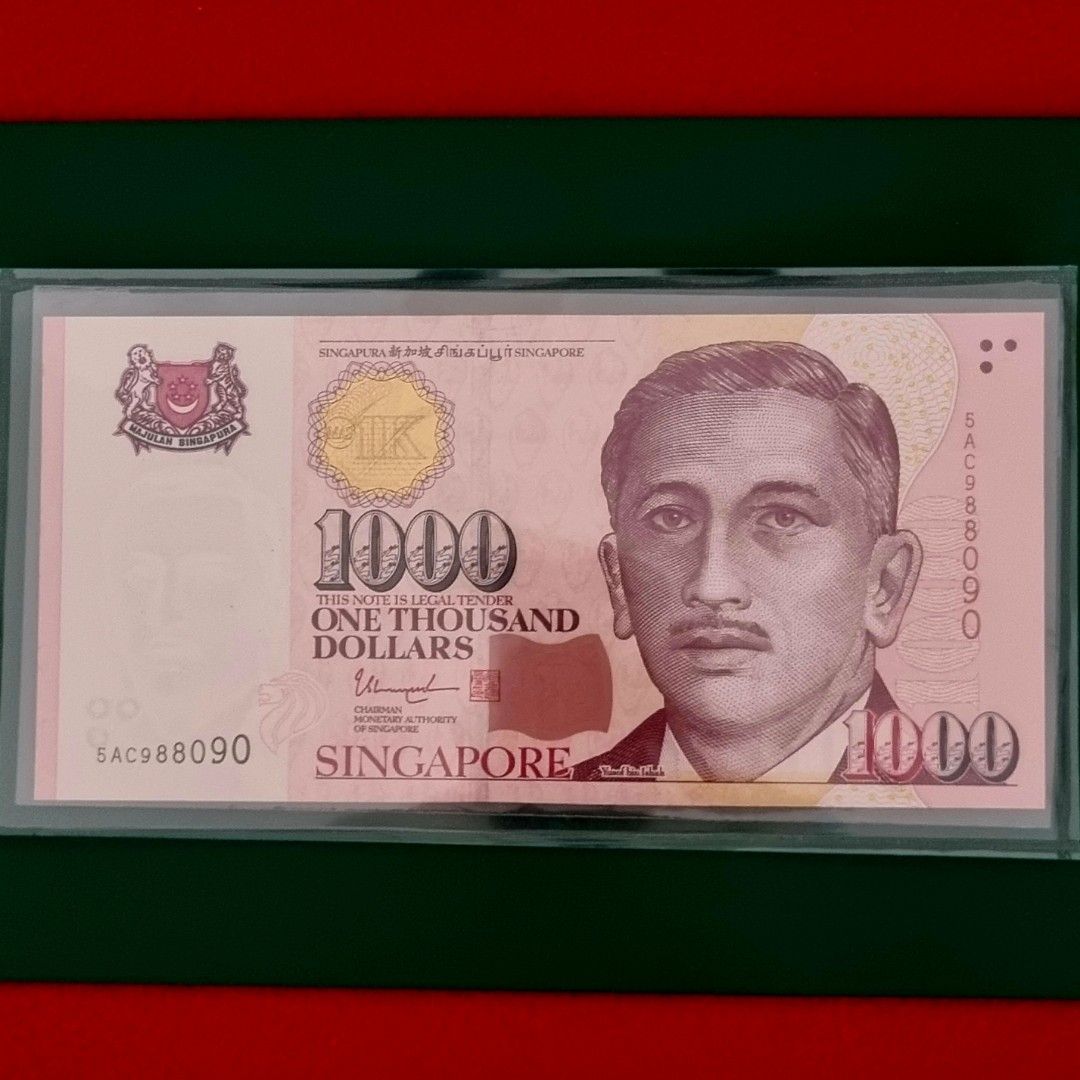 Singapore $1000 note, Hobbies & Toys, Memorabilia & Collectibles ...