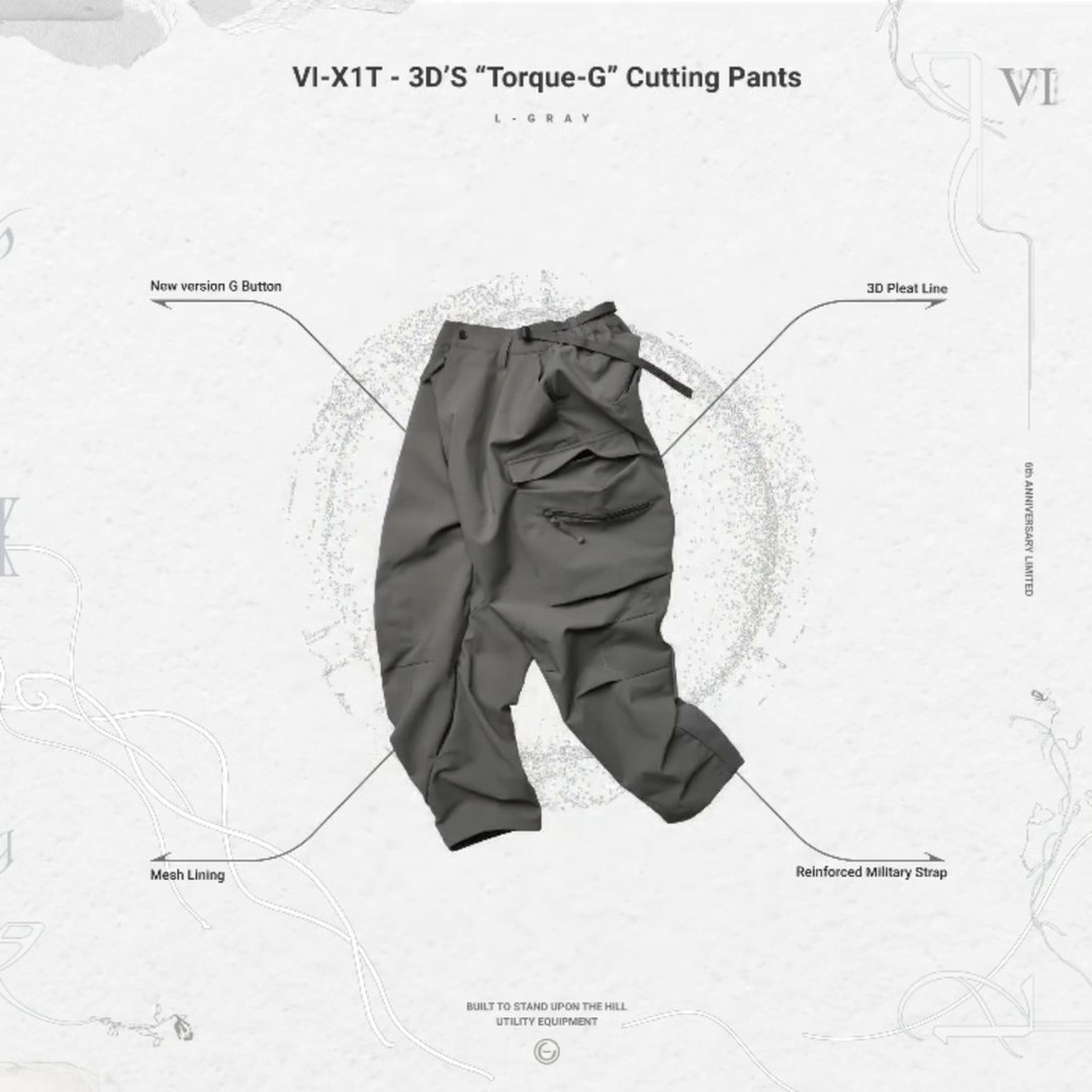 (換) Goopi Goopimade VI-X1T - 3D'S “Torque-G” Cutting Pants, 男裝 