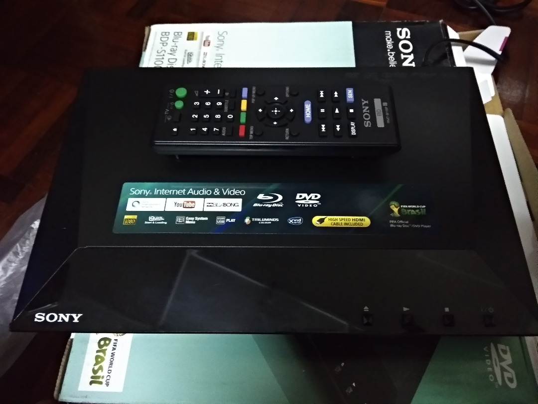 Sony BDP-BX110 Blu-ray Player - 1080p HD, Built-in Ethernet For Streaming, Includes HDMI Cable