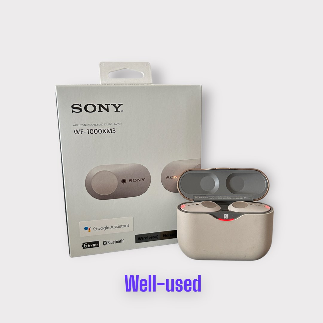 Sony WF 1000XM3 Noise cancelling headset used Audio Earphones on Carousell