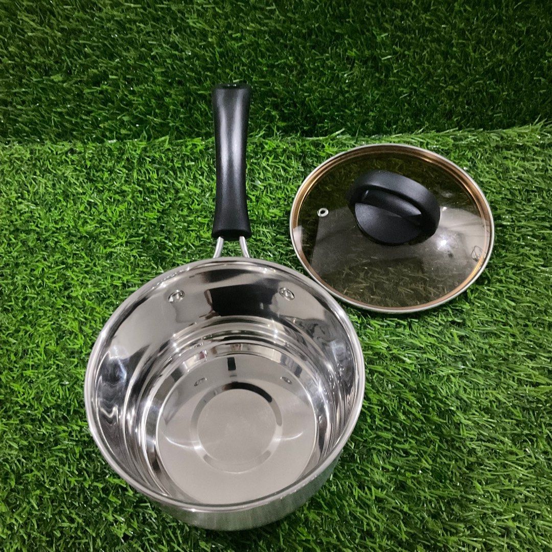 Stainless Steel Non Magnetic Thick Cookware 18cm With Box Furniture stainless-steel-black-stainless-steel-hd-phone-wallpaper-pxfuel