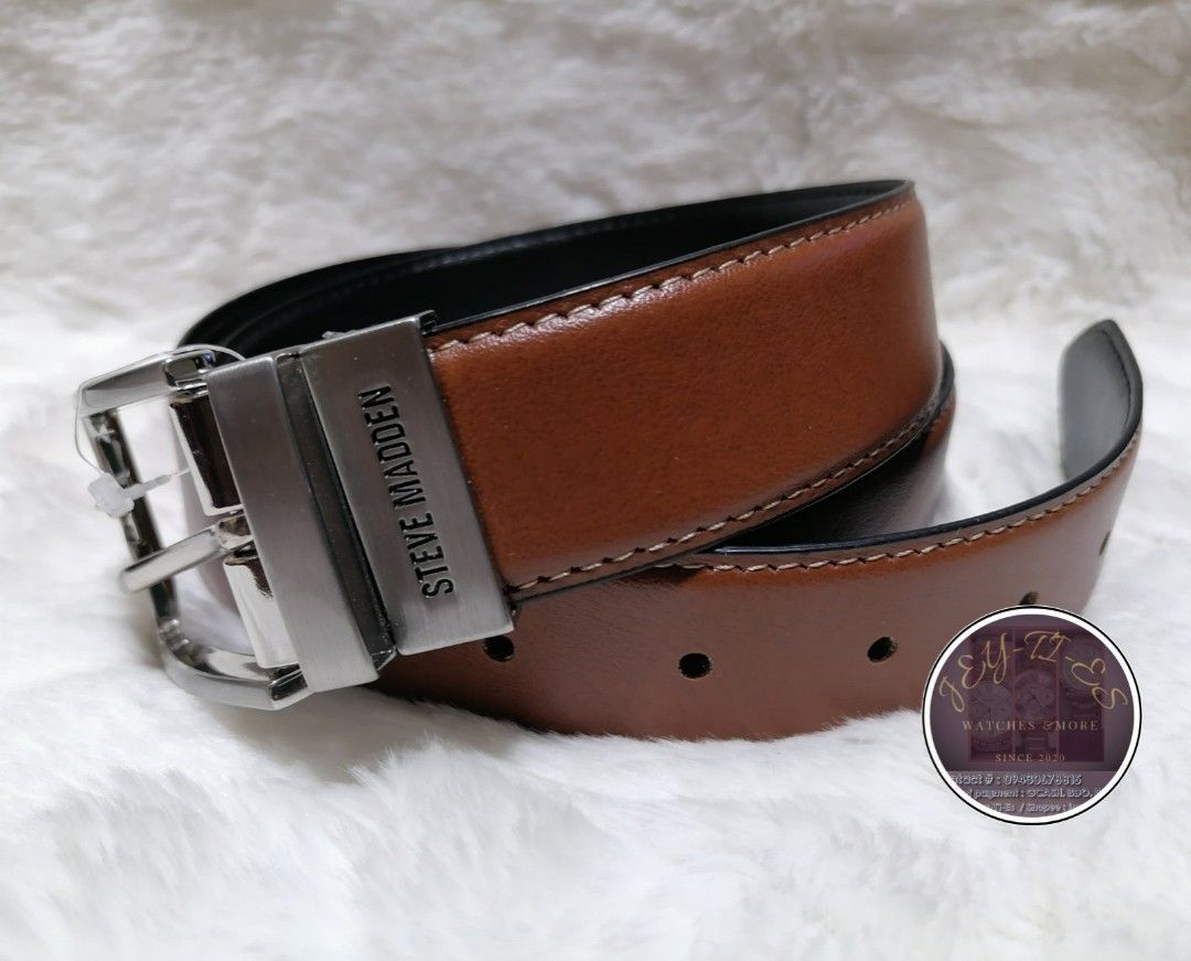 Steve madden mens top belt