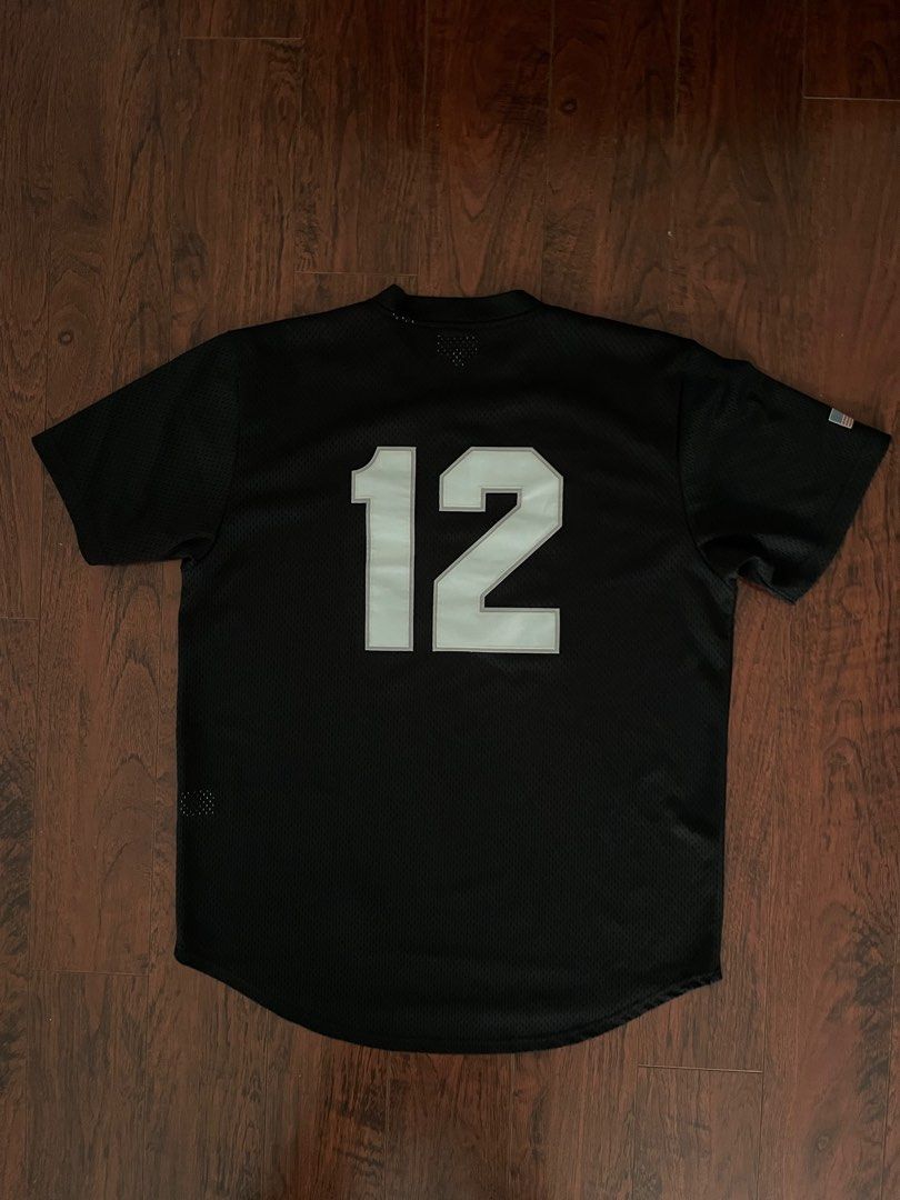 SUPREME MESH BASEBALL JERSEY TOP LARGE Men s Fashion Activewear
