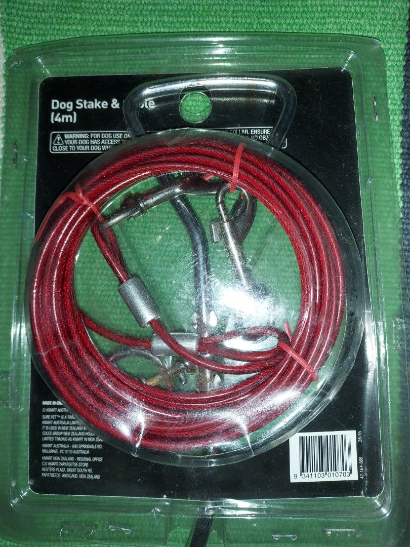 dog stake and cable