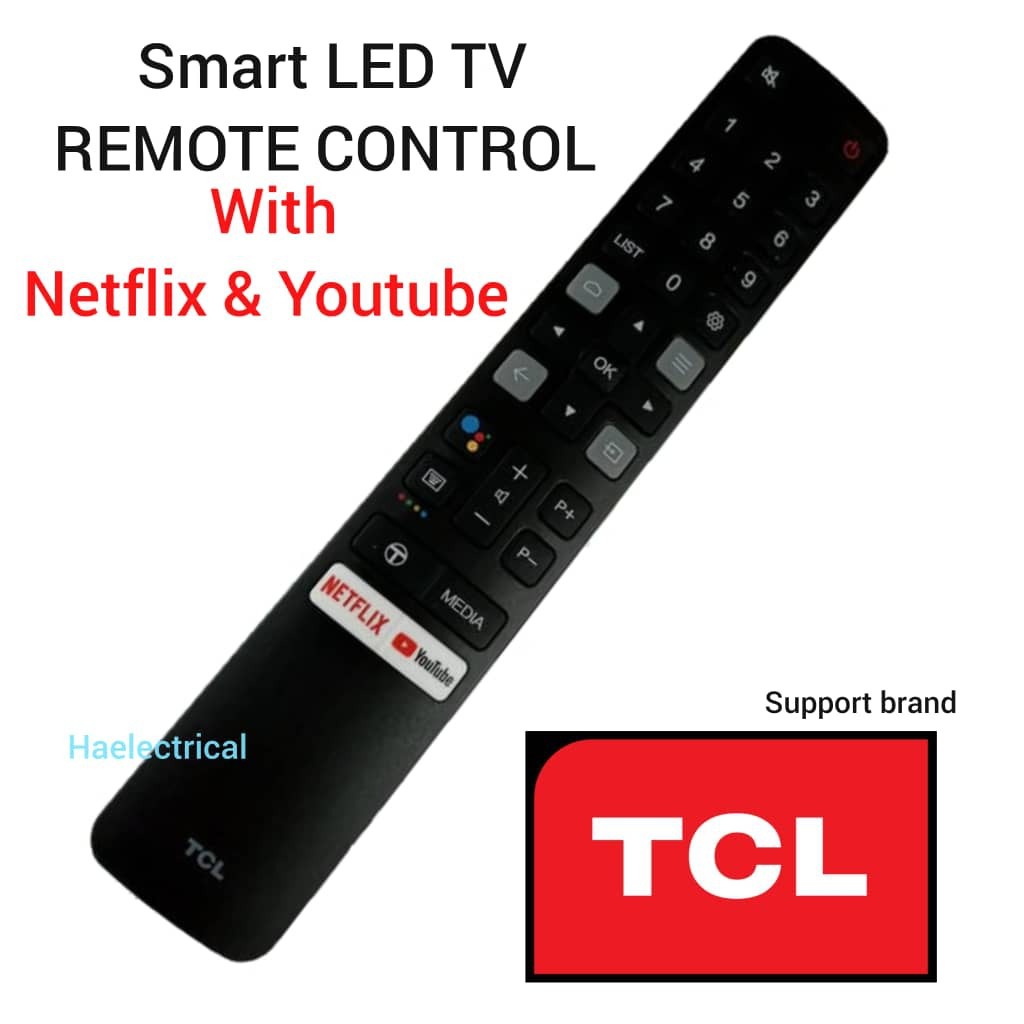 TCL Smart TV Remote Control RC901V Netflix YouTube Button, TV & Home