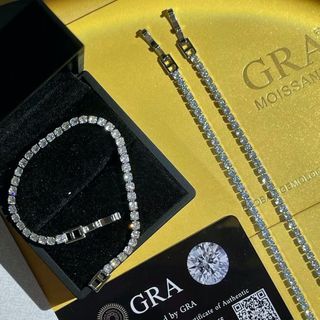 Tennis bracelet moissanite diamond luxury bracelet with Gra certification preorder