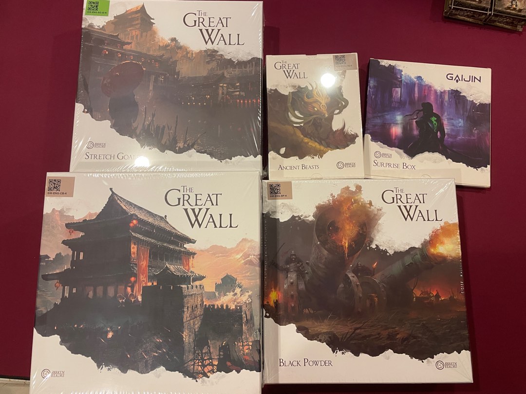 The Great Wall Dragon Pledge AllIn Kickstarter Board Game, Hobbies
