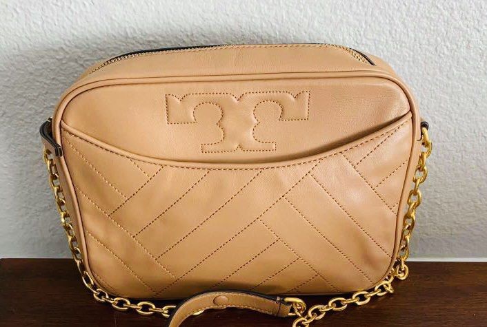 Tory Burch Alexa camera stitch bag shoulder bag in nude brown, Women's  Fashion, Bags & Wallets, Cross-body Bags on Carousell