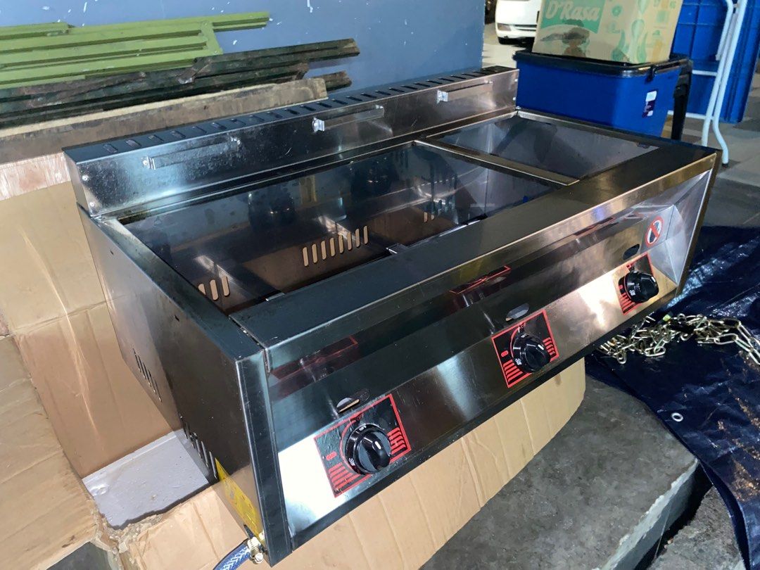 Triple Deep Fryer Gas 8L, TV & Home Appliances, Kitchen Appliances