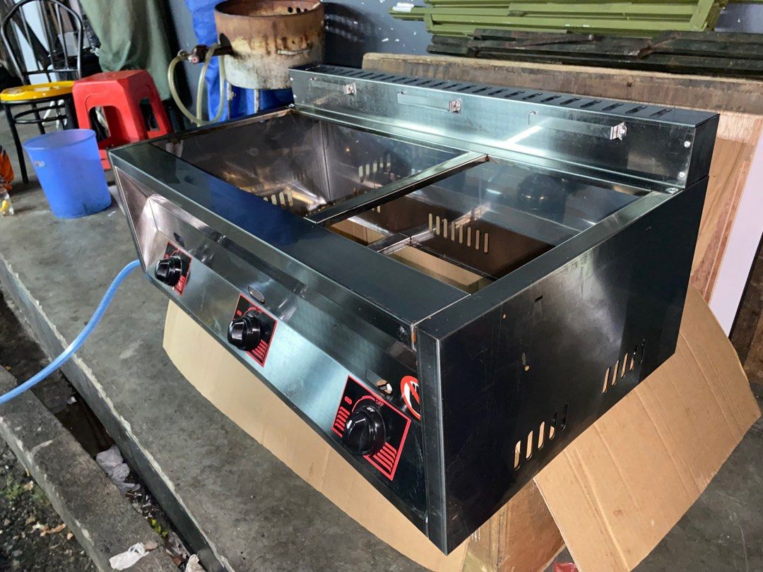 Triple Deep Fryer Gas 8L, TV & Home Appliances, Kitchen Appliances