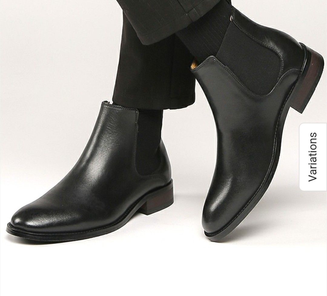 Full grain leather new arrivals chelsea boots