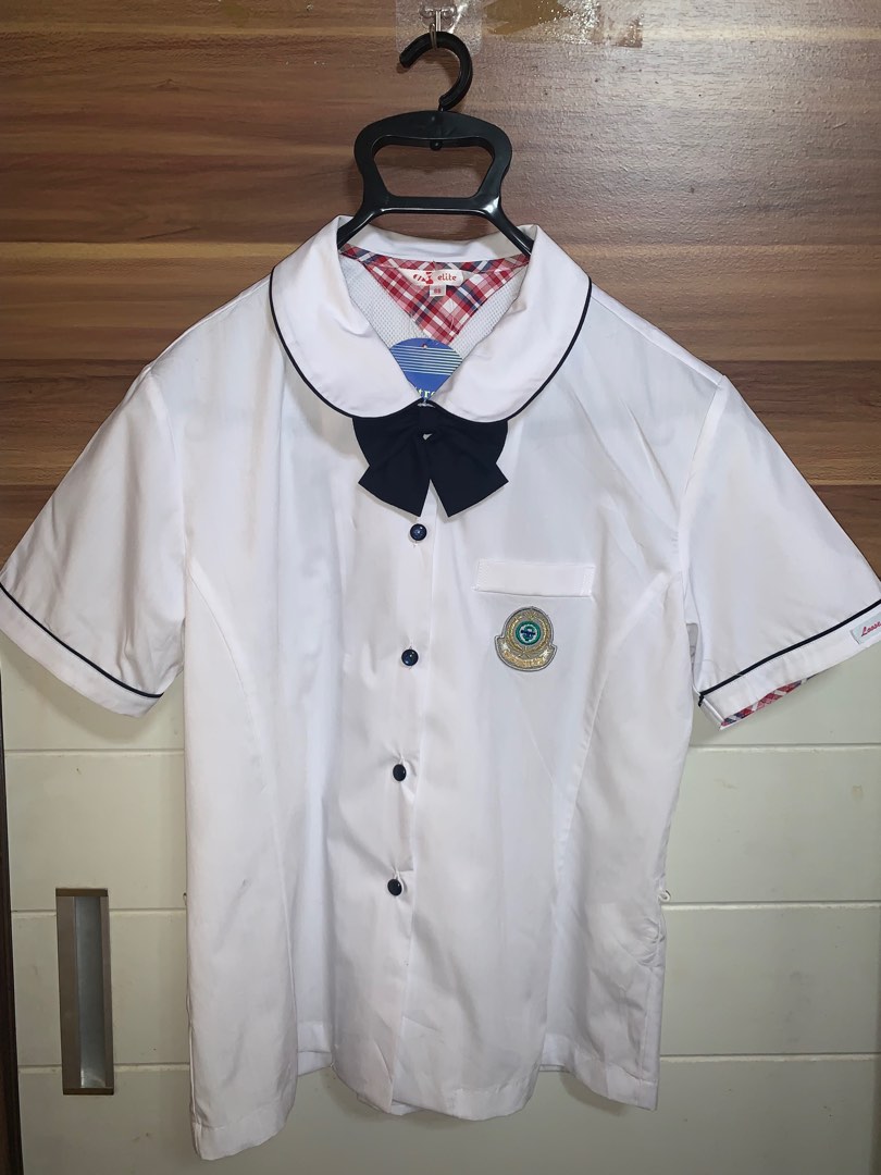 Uniform korea school elite, Fesyen Wanita, Pakaian Wanita, Atasan di