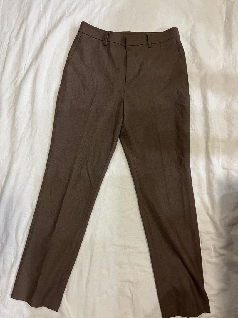 Uniqlo Heattech Slack Pant Brown, Women's Fashion, Bottoms, Other Bottoms  on Carousell