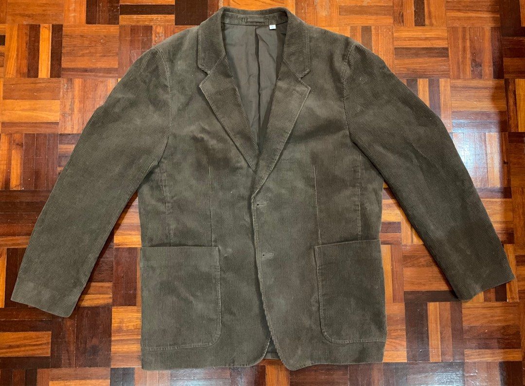 Uniqlo u corduroy blazer Men s Fashion Coats Jackets and