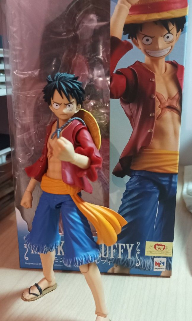 One Piece VAH Shf Figma Monkey D Luffy BIB Hobbies Toys Toys